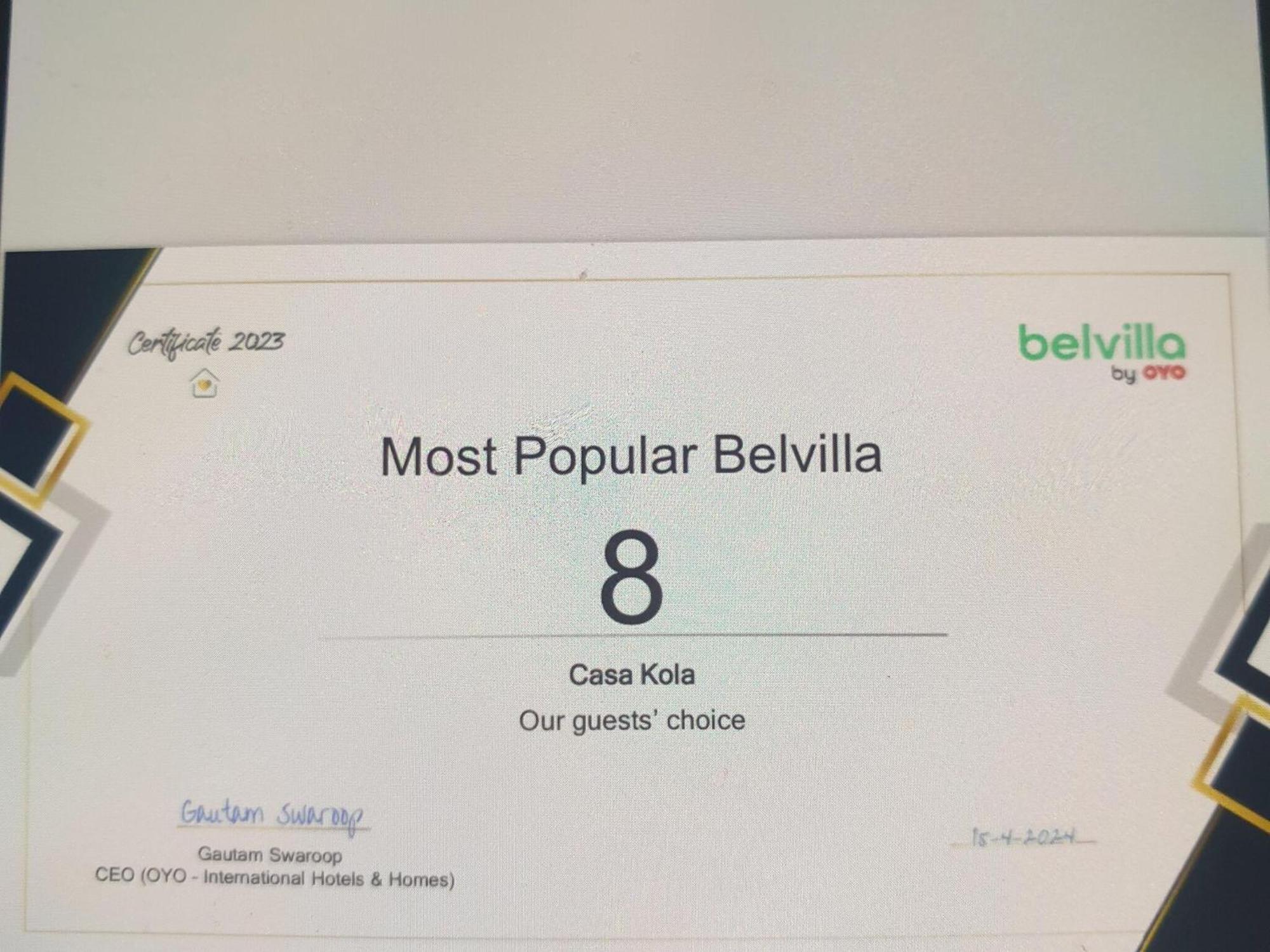 Belvilla By Oyo Casa Kola モライラ エクステリア 写真